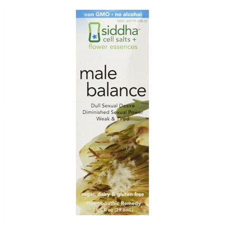 Siddha Cell Salts Plus Flower Essences Male Balance, 1 oz, 6 Pack
