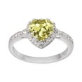 thumbnail image 1 of Side Accents 6 MM Lemon Quartz 925 Sterling Silver Solitaire Valentines Day Gifts Ring, 1 of 2