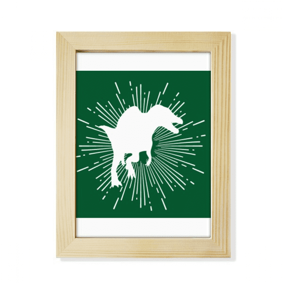 Side Animal Hunting Hunting Desktop Adorn Photo Frame Display Art Painting Wooden