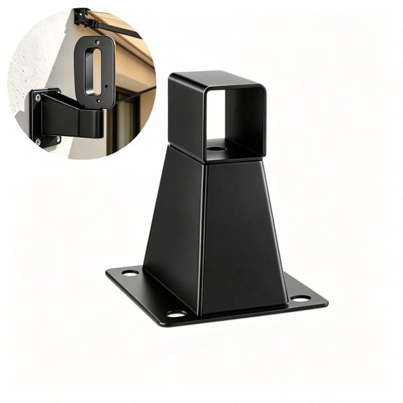 Side Awning Wall Mount Bracket Universal Metal Support Holder for Retractable Privacy Screen and Outdoor Sun Shade Fixing Hardware