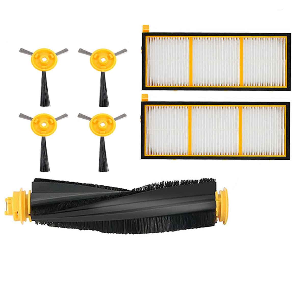 Kit De Repuestos Para Aspiradora Shark Ion Robot 750, 720, Rv750 Y Rv720 Incluye 6 Cepillos Laterales Y 3 Filtros Hepa