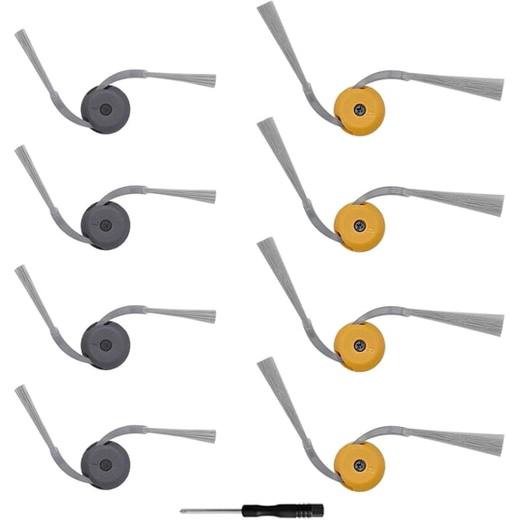 Side Brush Replacement for Roborock Qrevo Curv 2 Flow Robot Vacuum, 8 Pack