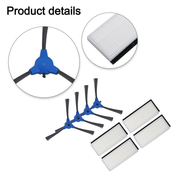 Side Brushes Filters For Venga VG Rvc 3000 3001 Robot Vacuum Cleaner Parts Laisenwei