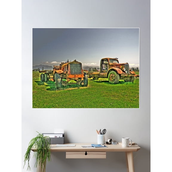 Side By Side Poster Wall Art, Modern Wall Decor For Living Room Bedroom, 12x18 UNFRAMED