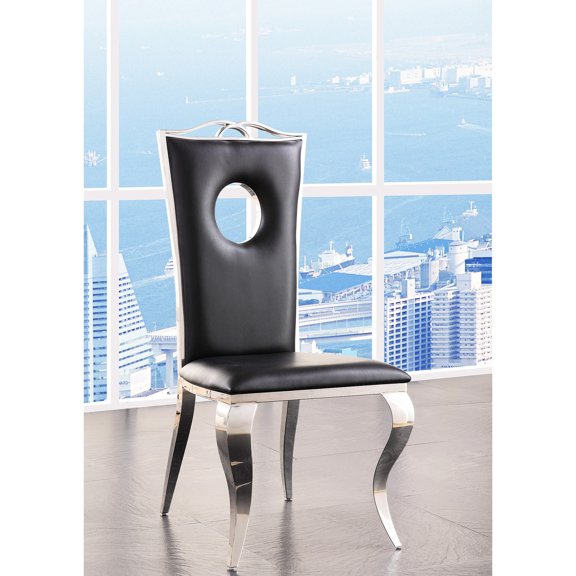 Side Chair Set | Flexible Dining Arrangement with Armless Design | Metal Cabriole Front Leg for Durability | Complements Various Décor Styles