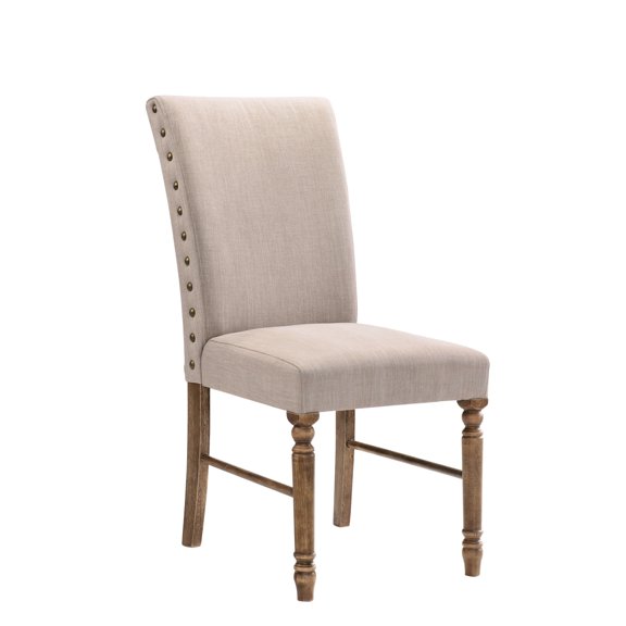 Side Chairs with Padded Back | Used in Different Scenes | Linen and MDF Materials | 220lbs Support