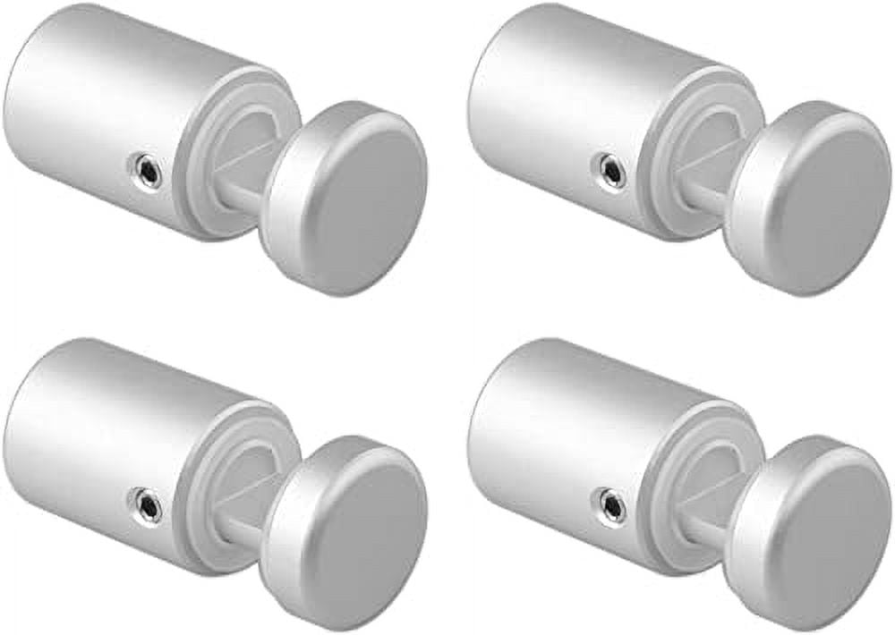 Black Aluminum Sign Standoffs – Pack Of 4, For Mounting Acrylic, Glass, Wood, Or PVC Panels