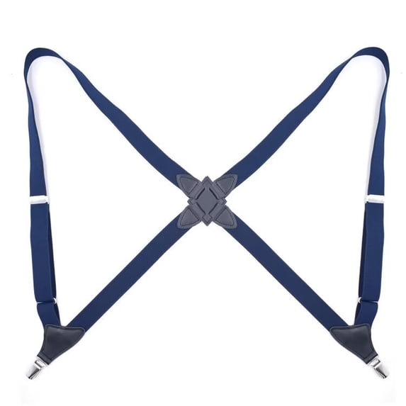 Side Clips Suspenders for Men Heavy Duty 1.4" Trucker Style Work Suspender Elastic Suspenders Groomsmens Gift