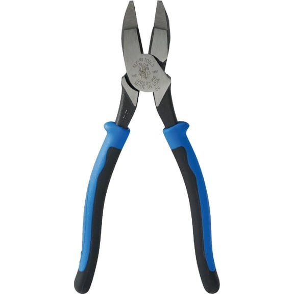 Side Cutter Linemans Pliers, High Leverage 9-Inch Pliers Cut ACSR, Screws, Nails, Wire Klein Tools J2000-9NE