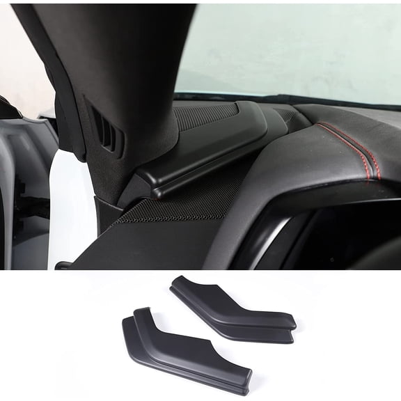 Side Dashboard Panel Trim Cover Compatible with Chevrolet Corvette C8 Stingray 2020-2023, ABS Console Side Dash Board Panel Decoration Cover Accessories, 4PCS (Matt Black)