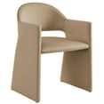 thumbnail image 1 of Side Dining Chair Armchair, Brown, Velvet, Bar Pub Cafe Bistro Dining Kitchen Hospitality Restaurant, Modern Contemporary, HB37563, 1 of 9