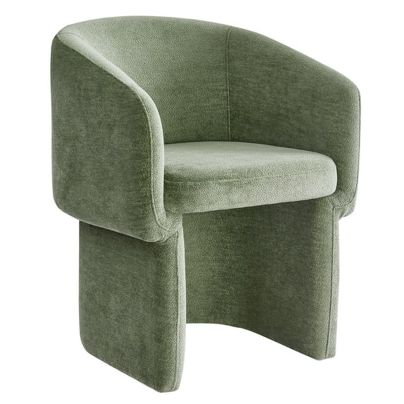 Side Dining Chair Armchair, Green, Fabric, Bar Pub Cafe Bistro Dining Kitchen Hospitality Restaurant, Modern Contemporary, HB37291