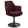 thumbnail image 1 of Side Dining Chair Armchair, Red, Velvet, Metal, Bar Pub Cafe Bistro Dining Kitchen Hospitality Restaurant, Modern Contemporary, HB37305, 1 of 10