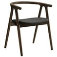 thumbnail image 1 of Side Dining Chair, Black, Faux Leather, Wood, Bar Pub Cafe Bistro Dining Kitchen Hospitality Restaurant, Modern Contemporary, HB37943, 1 of 9
