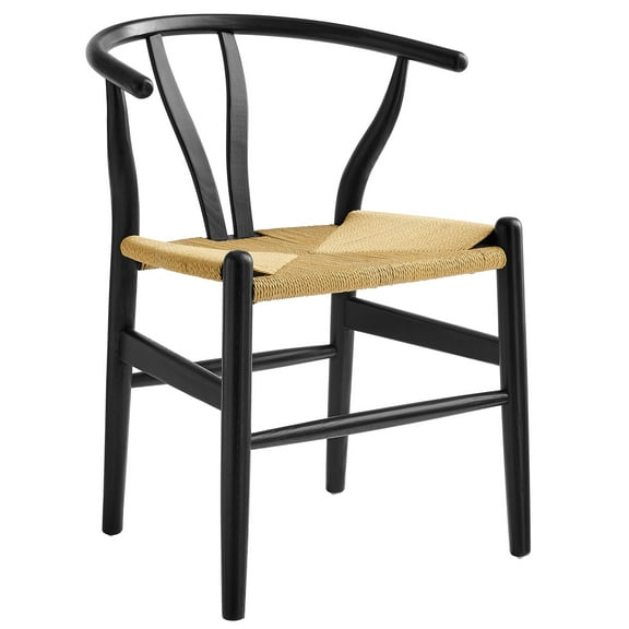 Side Dining Chair, Black, Wood, Bar Pub Cafe Bistro Dining Kitchen Hospitality Restaurant, Modern Contemporary, HB37793