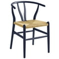 thumbnail image 1 of Side Dining Chair, Blue, Wood, Bar Pub Cafe Bistro Dining Kitchen Hospitality Restaurant, Modern Contemporary, HB37814, 1 of 10