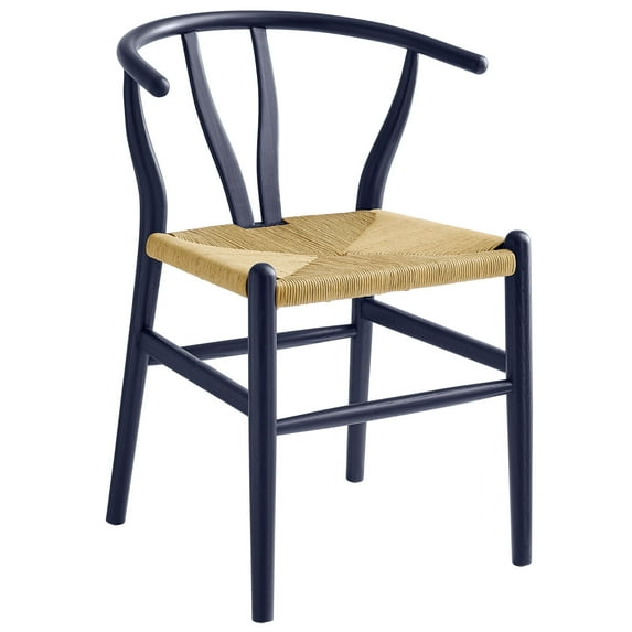 Side Dining Chair, Blue, Wood, Bar Pub Cafe Bistro Dining Kitchen Hospitality Restaurant, Modern Contemporary, HB37814