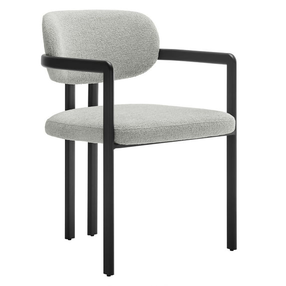 Side Dining Chair, Gray, Fabric, Metal, Bar Pub Cafe Bistro Dining Kitchen Hospitality Restaurant, Modern Contemporary, HB37858