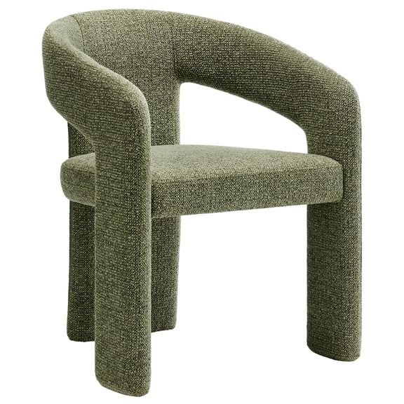 Side Dining Chair, Green, Fabric, Bar Pub Cafe Bistro Dining Kitchen Hospitality Restaurant, Modern Contemporary, HB37846