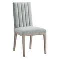 thumbnail image 1 of Side Dining Chair, Light Grey Gray, Fabric, French Kitchen Cafe Bistro Hospitality Restaurant, Modern Contemporary HB34370, 1 of 10