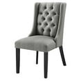 thumbnail image 1 of Side Dining Chair, Light Grey Gray, Fabric, Kitchen Cafe Bistro Hospitality Restaurant, Modern Contemporary HB32934, 1 of 8
