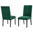 thumbnail image 1 of Side Dining Chair, Nailhead, Set of 2, Green, Velvet, Modern Contemporary, Kitchen Room Cafe Bistro Restaurant Hospitality, 1 of 9
