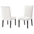 thumbnail image 1 of Side Dining Chair, Nailhead, Set of 2, White, Velvet, Modern Contemporary, Kitchen Room Cafe Bistro Restaurant Hospitality, 1 of 9