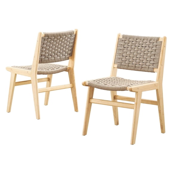 Side Dining Chair, Natural, Wood, Kitchen Cafe Bistro Hospitality Restaurant, Modern Contemporary HB36098