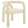 thumbnail image 1 of Side Dining Chair, Off-White, Velvet, Bar Pub Cafe Bistro Dining Kitchen Hospitality Restaurant, Modern Contemporary, HB37612, 1 of 9