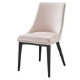 thumbnail image 1 of Side Dining Chair, Pink, Velvet, Modern Contemporary, Kitchen Room Cafe Bistro Restaurant Hospitality, 1 of 10