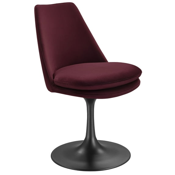 Side Dining Chair, Red, Velvet, Metal, Bar Pub Cafe Bistro Dining Kitchen Hospitality Restaurant, Modern Contemporary, HB37296