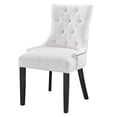 thumbnail image 1 of Side Dining Chair, Rivet Nailhead, White, Fabric, Kitchen Cafe Bistro Hospitality Restaurant, Modern Contemporary HB32915, 1 of 8