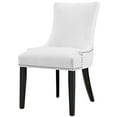 thumbnail image 1 of Side Dining Chair, Rivet Nailhead, White, Vegan Leather, Kitchen Cafe Bistro Hospitality Restaurant, Modern Contemporary HB32921, 1 of 4