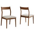 thumbnail image 1 of Side Dining Chair, Set of 2, Beige, Fabric, Wood, Bar Pub Cafe Bistro Dining Kitchen Hospitality Restaurant, Modern Contemporary, HB37223, 1 of 10