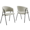 thumbnail image 1 of Side Dining Chair, Set of 2, Black, Fabric, Bar Pub Cafe Bistro Dining Kitchen Hospitality Restaurant, Modern Contemporary, HB37471, 1 of 10