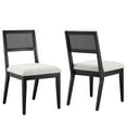 thumbnail image 1 of Side Dining Chair, Set of 2, Gray, Fabric, Wood, Bar Pub Cafe Bistro Dining Kitchen Hospitality Restaurant, Modern Contemporary, HB37052, 1 of 10