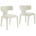 thumbnail image 1 of Side Dining Chair, Set of 2, White, Fabric, Bar Pub Cafe Bistro Dining Kitchen Hospitality Restaurant, Modern Contemporary, HB37860, 1 of 11