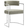 thumbnail image 1 of Side Dining Chair, Silver Brown, Fabric, Metal, Bar Pub Cafe Bistro Dining Kitchen Hospitality Restaurant, Modern Contemporary, HB37856, 1 of 10