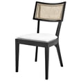 thumbnail image 1 of Side Dining Chair, White Black, Wood, Modern Contemporary Farmhouse Coastal, Kitchen Room Cafe Bistro Restaurant Hospitality, 1 of 8
