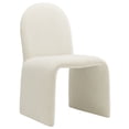 thumbnail image 1 of Side Dining Chair, White, Fabric, Bar Pub Cafe Bistro Dining Kitchen Hospitality Restaurant, Modern Contemporary, HB37862, 1 of 10