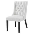 thumbnail image 1 of Side Dining Chair, White, Fabric, Kitchen Cafe Bistro Hospitality Restaurant, Modern Contemporary HB32937, 1 of 8