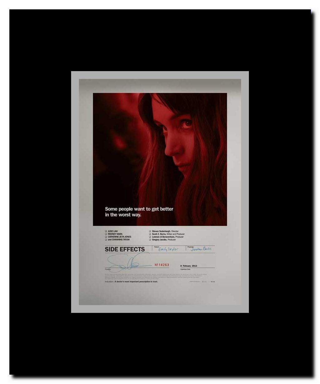 Side Effects Framed Movie Poster