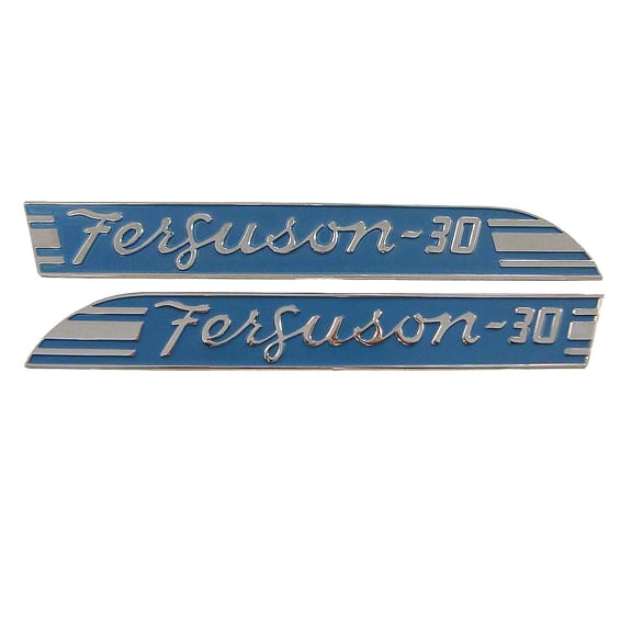 Side Emblems (FERGUSON 30) Fits Massey Tractor 181709M1 RH 181710M1 LH