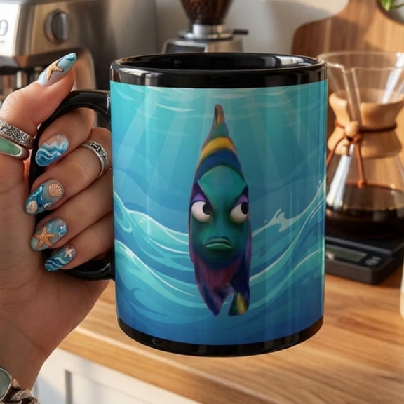 Side Eye Fish Meme Coffee Mug Funny Mug Gift for Friends amp Family 1