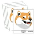 thumbnail image 1 of Side Eye Shiba Inu Smiling Dog Car Window Bumper Water Bottle Phone Tablet Laptop Waterproof Vinyl Decal Sticker Set 5-Pack - Gloss Finish - 2.0", 1 of 7