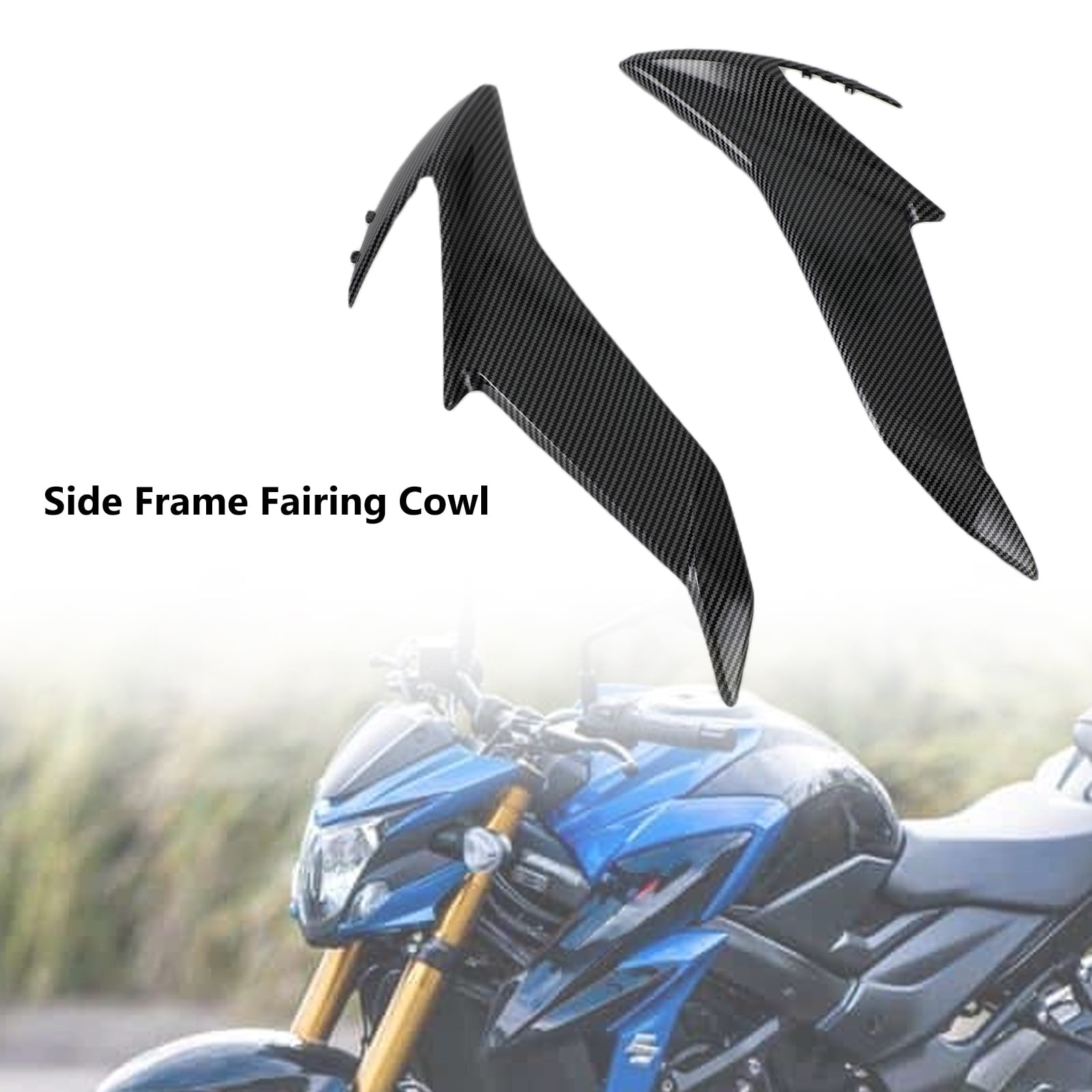 Side Frame Fairing Cowl Radiator Cover For Suzuki GSXS GSX-S750 2017-2021 Carbon