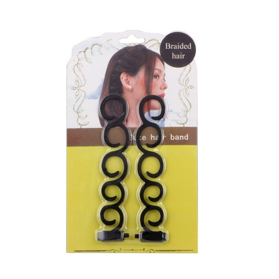 Side Hair Styling French Braid Clip, DIY Hair Braiding Tool, Plastic Resin Material, 4 Sizes, Easy to Use and Carry, for Daily, Wedding, Party Hairstyles