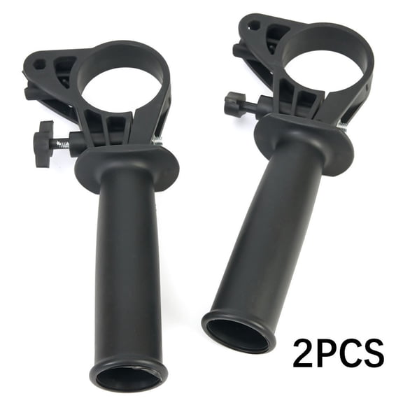 Side Hammer Drill Handle Replacement, Ergonomic Plastic Grip, for Electric Power Drill 40-43mm, Black(2pcs)