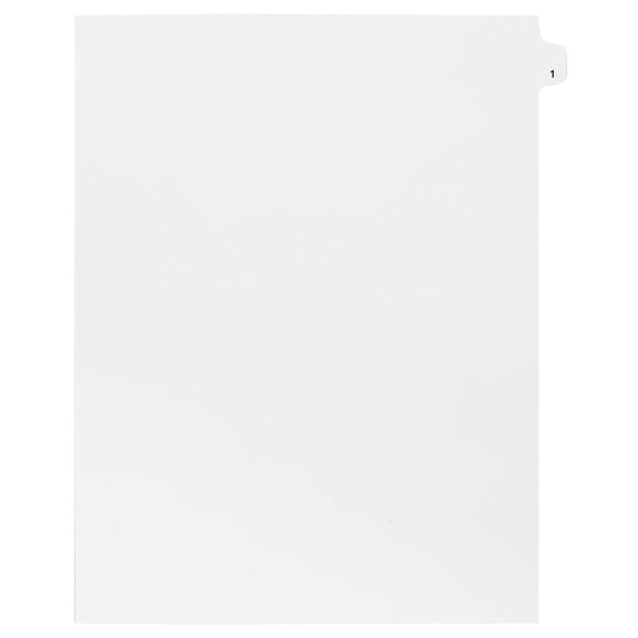 Side Individual Number Tabs- Number 128 (25-pack)