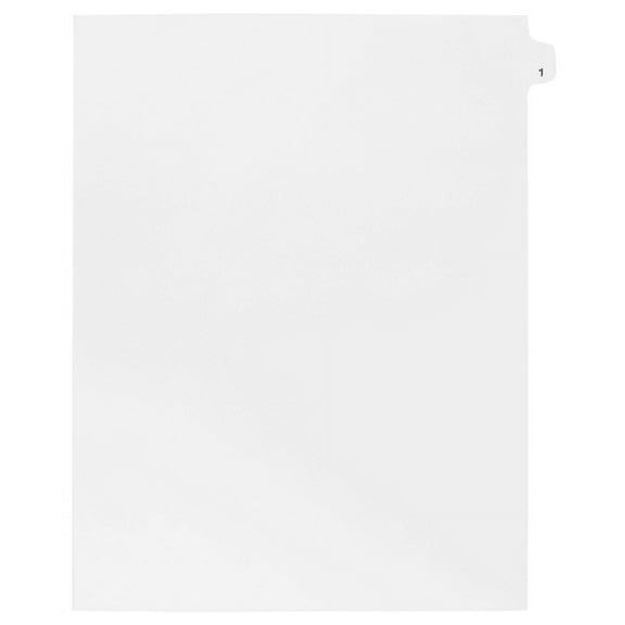 Side Individual Number Tabs- Number 4 (25-Pack)